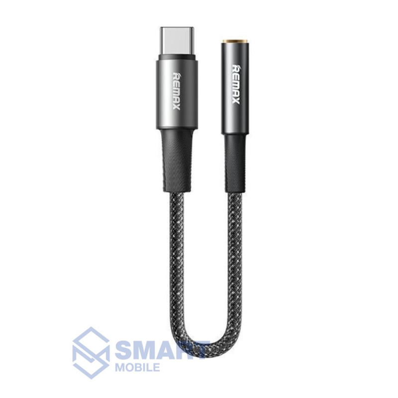 Переходник Type-C - Aux 3.5мм 0.12 м Remax C23/CB08 (черный)