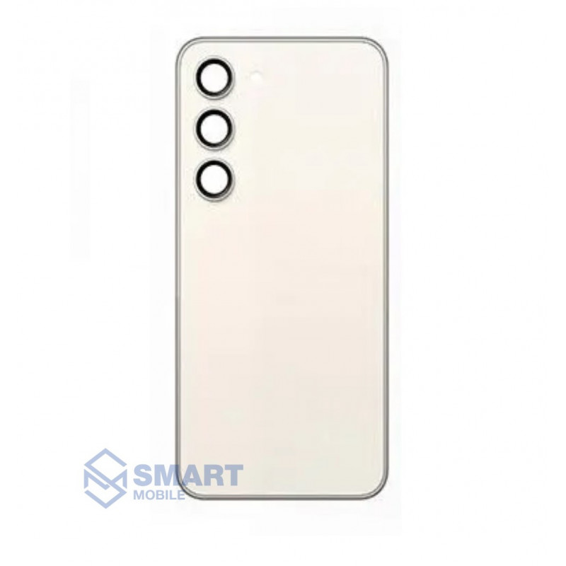Задняя крышка для Samsung Galaxy S911B S23 (белый) + стекло камеры 100% снятый