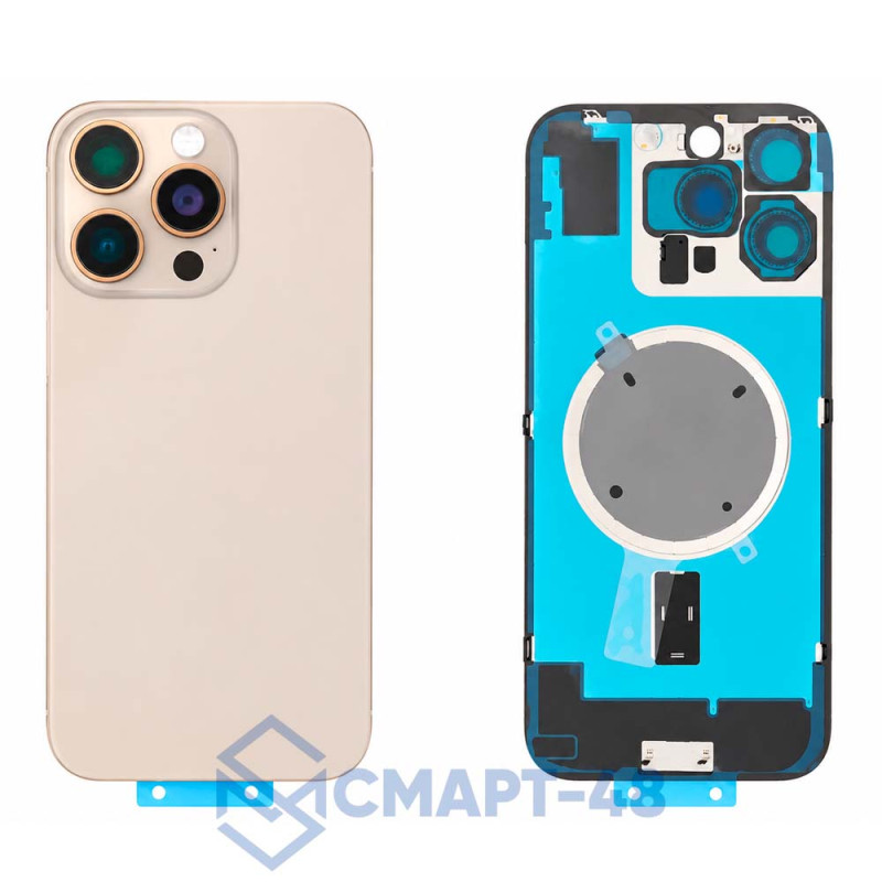 Задняя крышка для iPhone 16 Pro Max (пустынный титан) + стекло камеры Премиум