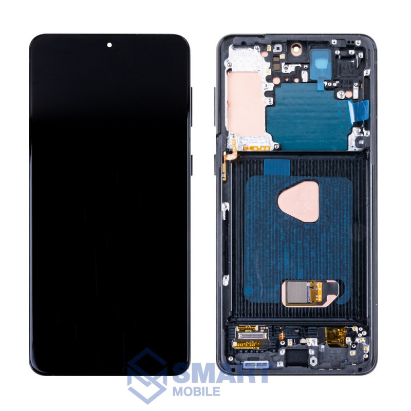Дисплей для Samsung Galaxy G996B S21 Plus 5G + тачскрин в рамке (черный) (OLED) полноразмерный