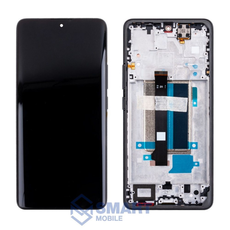Дисплей для Xiaomi Redmi Note 13 Pro Plus + тачскрин в рамке (черный) (100% LCD)