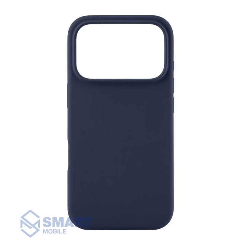 Чехол для iPhone 17 Pro "Silicone Case" (темно-синий) с лого