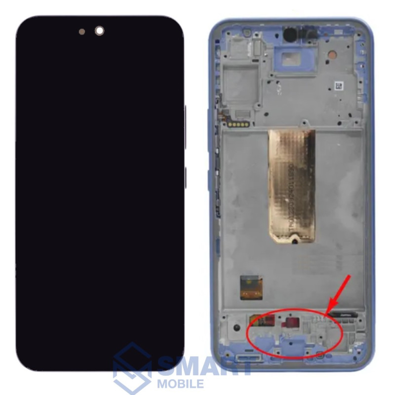 Дисплей для Samsung Galaxy A546E/A546B A54 5G + тачскрин в рамке (фиолетовый) сервисный 100%