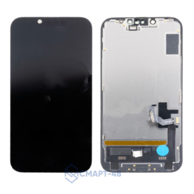 Дисплей для iPhone 14/16e + тачскрин в рамке (черный) 100% снятый с верификацией (без ошибки)