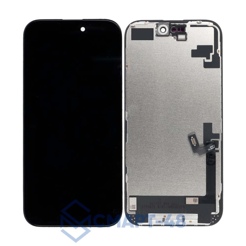 Дисплей для iPhone 16 + тачскрин в рамке (черный) (Incell) Премиум FHD 