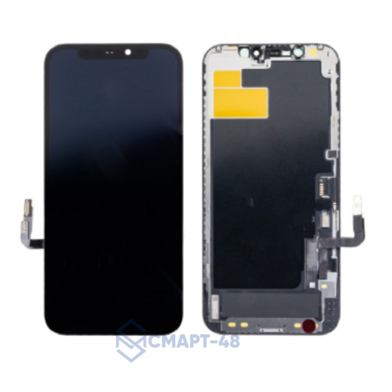 Дисплей для iPhone 12/12 Pro + тачскрин в рамке (черный) 100% ориг, завод 