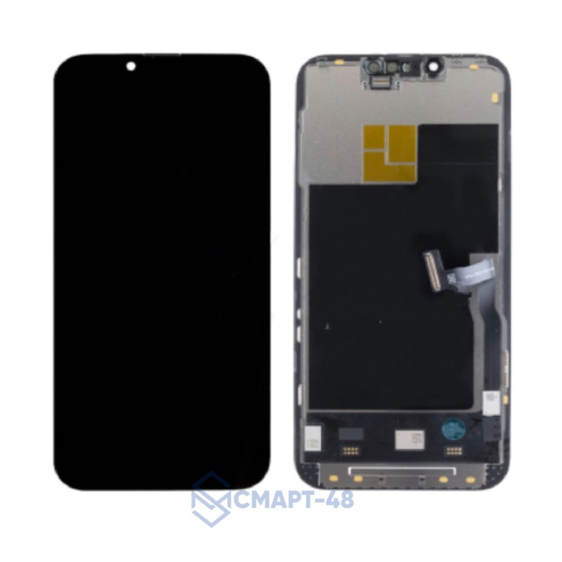 Дисплей для iPhone 13 Pro + тачскрин в рамке (черный) (Soft OLED) DD с верификацией (без ошибки)