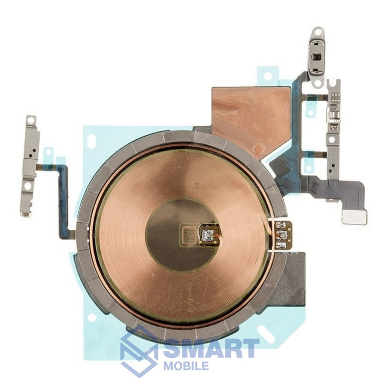 Шлейф для iPhone 14 Pro + беспроводная зарядка + кнопка включения + кнопки громкости Premium