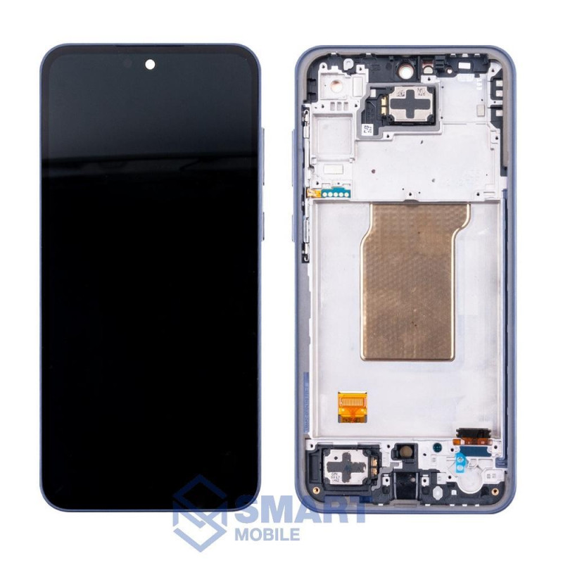 Дисплей для Samsung Galaxy A356E A35 5G + тачскрин в рамке (синий) (OLED) полноразмерный