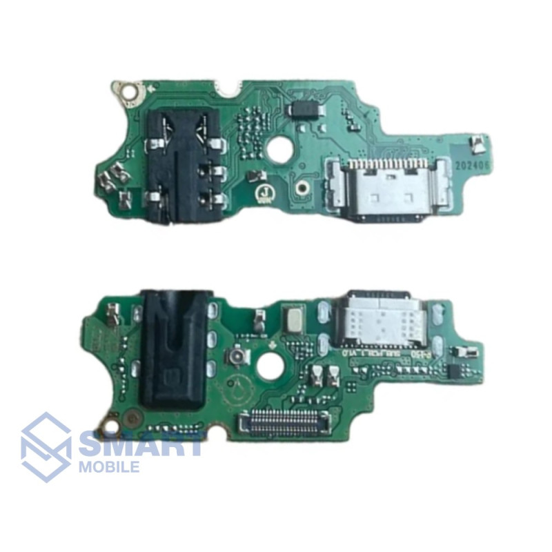 Шлейф для Tecno Spark 20 Pro + разъем зарядки + разъем гарнитуры + микрофон Premium