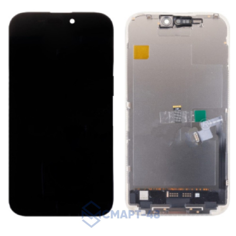 Дисплей для iPhone 16 Pro + тачскрин в рамке (черный) (Hard OLED) DD Премиум FHD площадка под IC