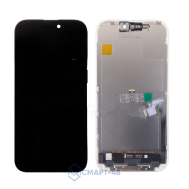 Дисплей для iPhone 16 Pro Max + тачскрин в рамке (черный) (Hard OLED) DD Премиум FHD площадка под IC