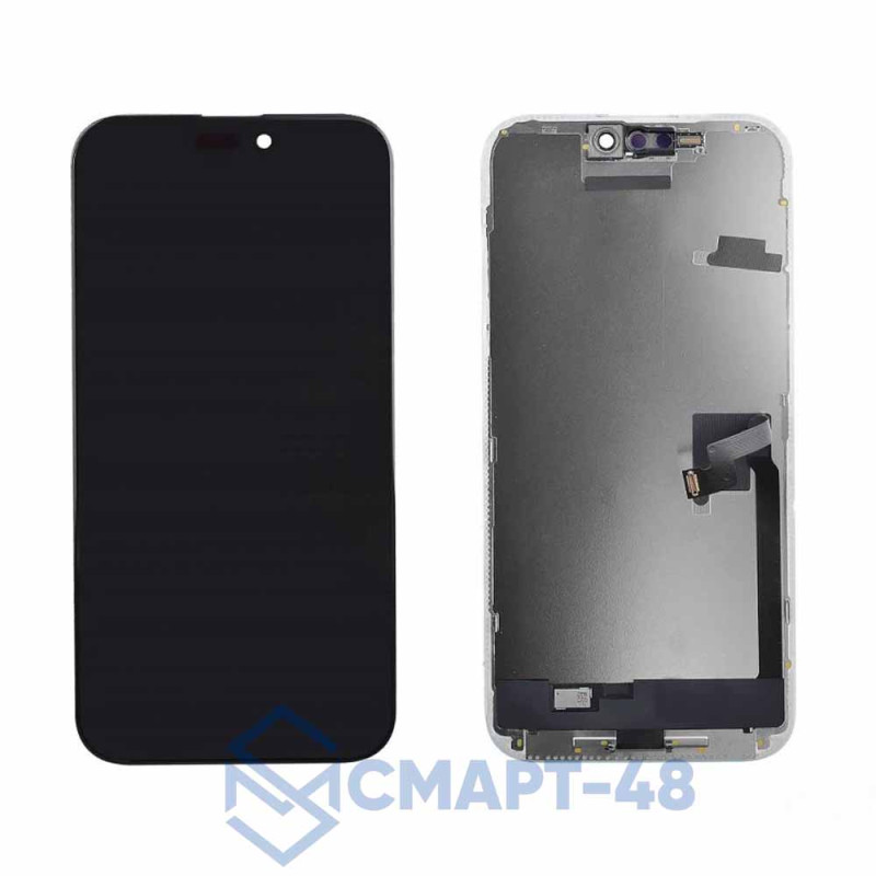 Дисплей для iPhone 16 Pro Max + тачскрин в рамке (черный) (Soft OLED) площадка под IC 120Гц