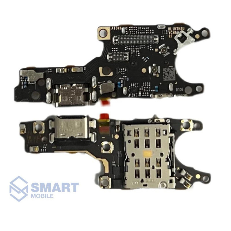 Шлейф для Huawei Nova 9/Honor 50 + разъем зарядки + сим считыватель + микрофон сервисный 100%