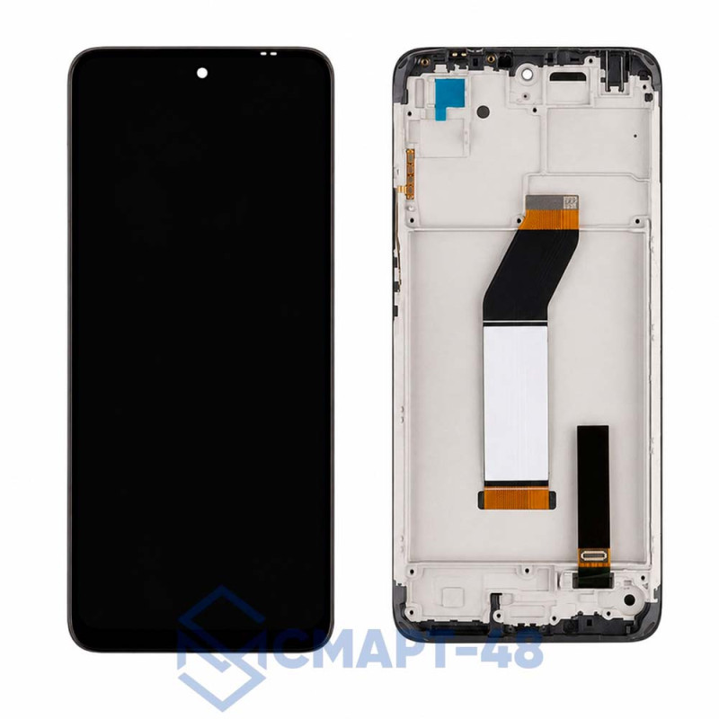 Дисплей для Xiaomi Redmi 10 (2022) + тачскрин в рамке (черный) (ориг)