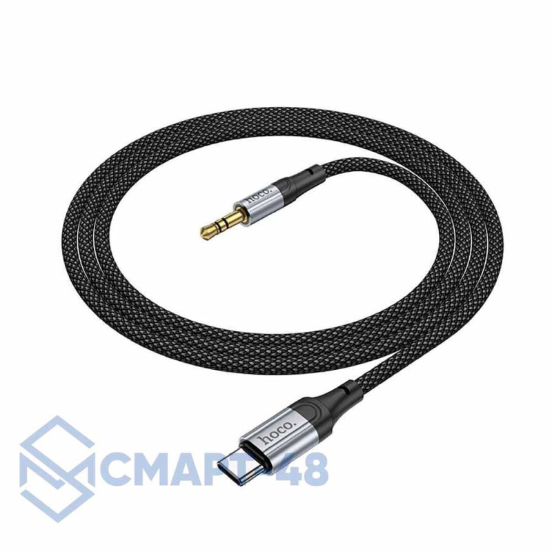 Аудиокабель Type-C - Aux 3.5мм (M) 1м Hoco UPA26 (черный) 