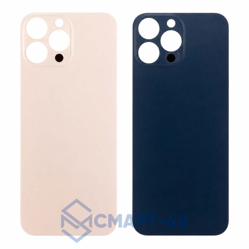 Задняя крышка для iPhone 14 Pro (золото) с широким отверстием Премиум