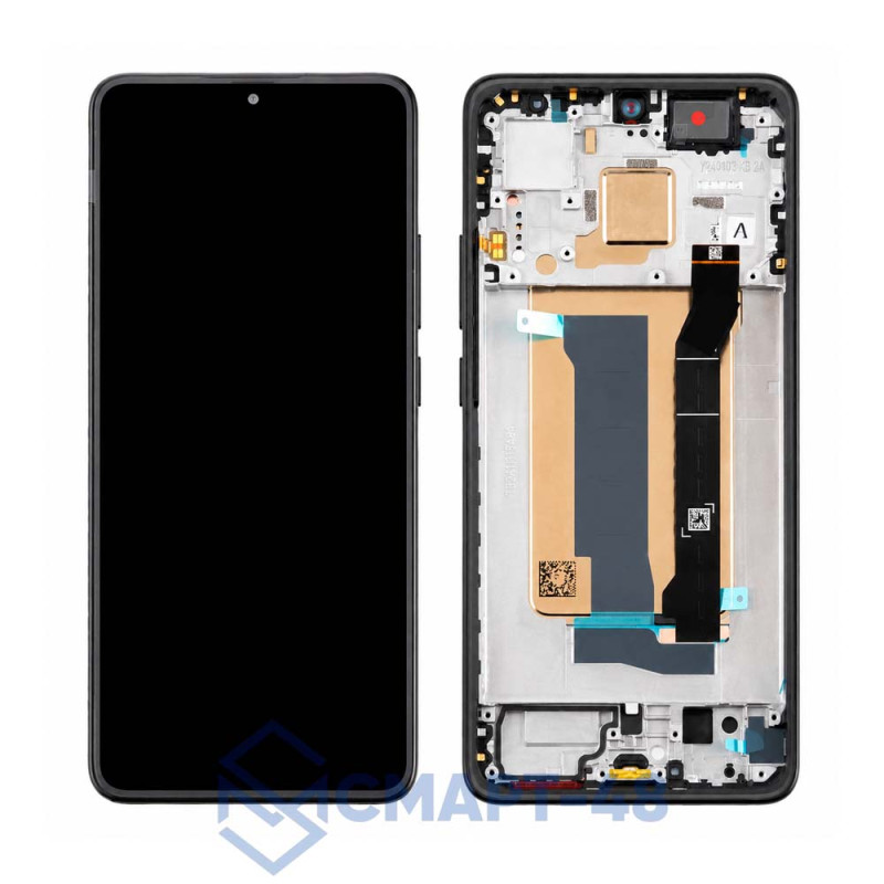 Дисплей для Xiaomi Poco X7 Pro 5G + тачскрин в рамке (черный) (ориг)