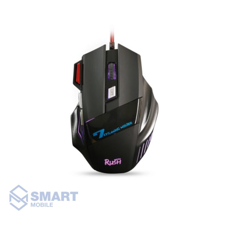 Мышь оптическая проводная игровая SmartBuy Rush 721 (черный) (SBM-721G-K)