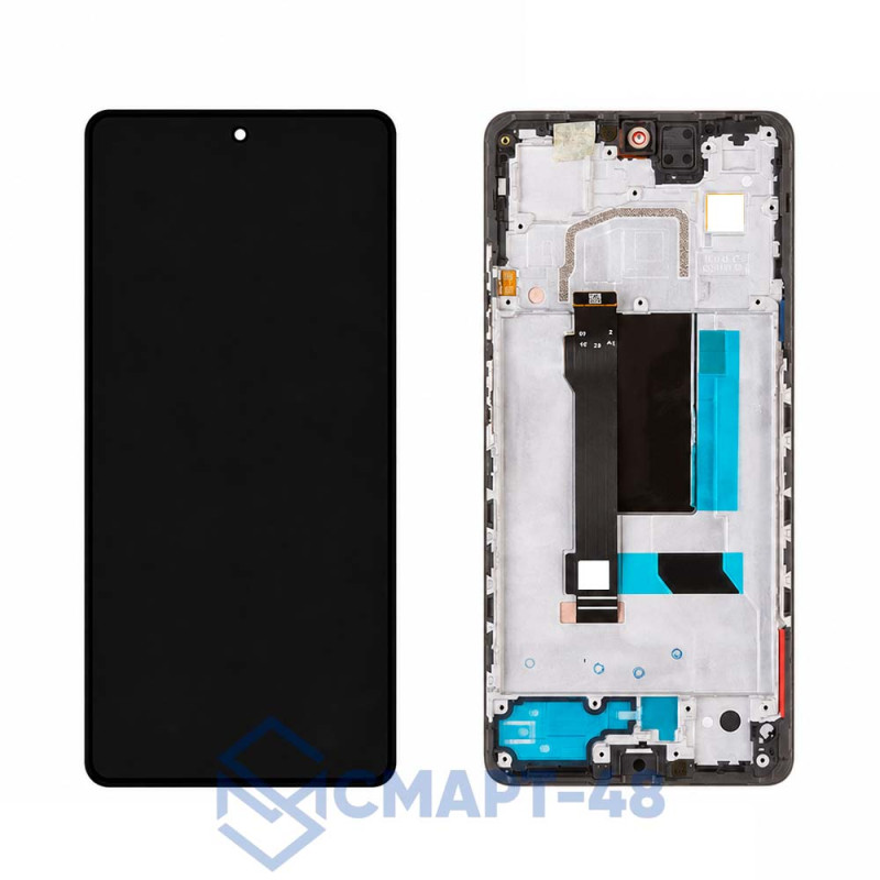 Дисплей для Xiaomi Poco X5 Pro 5G/Redmi Note 12 Pro 5G + тачскрин в рамке (черный)(ориг)