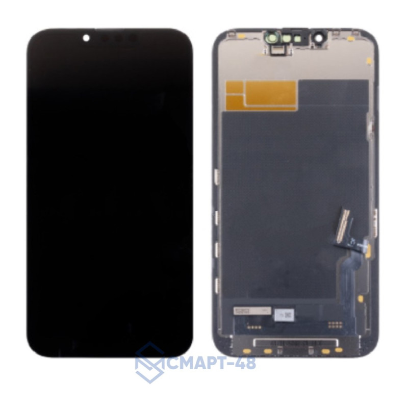 Дисплей для iPhone 13 + тачскрин в рамке (черный) (Soft OLED) JCID с верификацией (без ошибки)