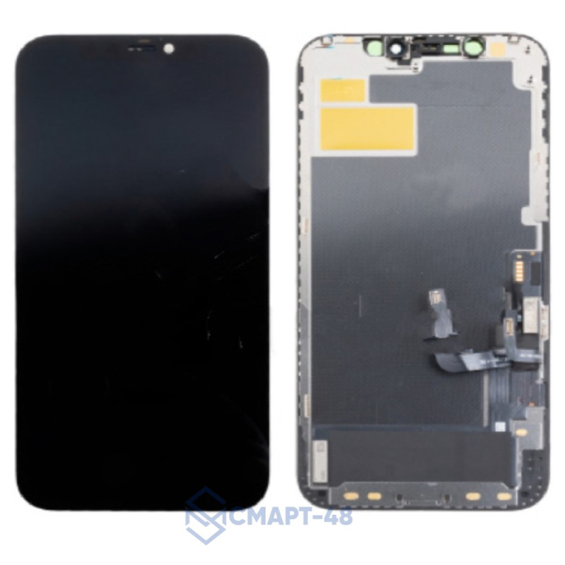 Дисплей для iPhone 12/12 Pro + тачскрин в рамке (черный) (Hard OLED) JCID с верификацией (без ошибки)