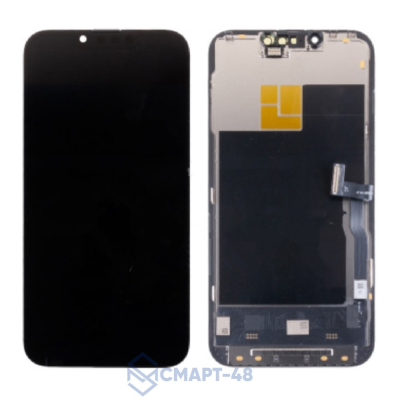 Дисплей для iPhone 13 Pro + тачскрин в рамке (черный) (Soft OLED) JCID с верификацией (без ошибки) 120 Гц
