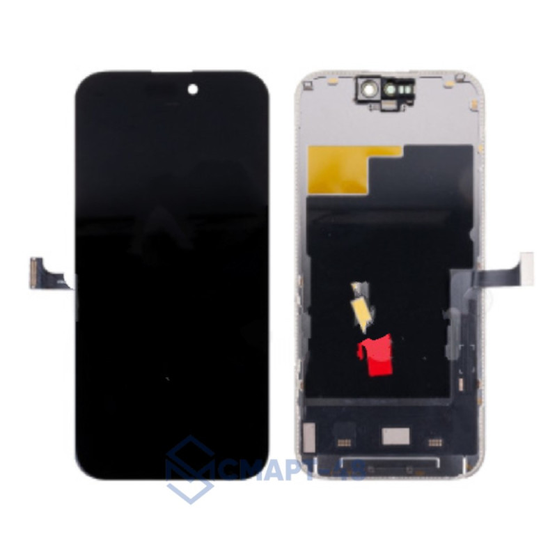 Дисплей для iPhone 15 Pro Max + тачскрин в рамке (черный) (Hard OLED) Премиум FHD JK