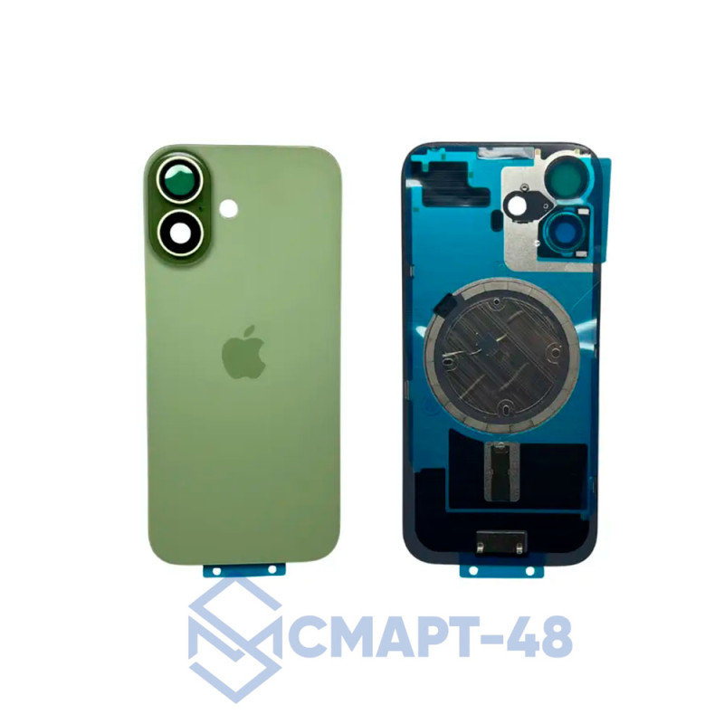 Задняя крышка для iPhone 17 (зеленый) + стекло камеры Премиум
