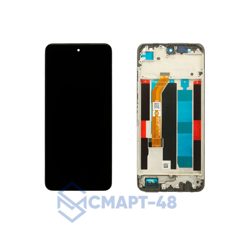 Дисплей для Realme C71/P3 Lite 4G + тачскрин в рамке (черный) (ориг)