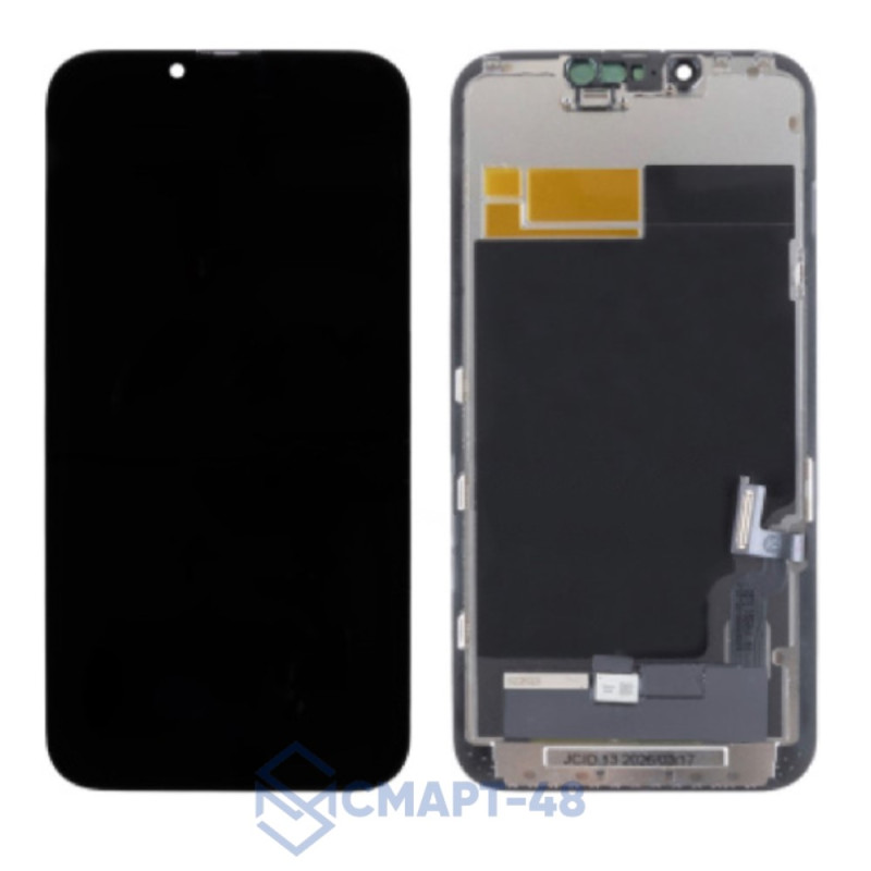 Дисплей для iPhone 13 + тачскрин в рамке (черный) (Hard OLED) JCID с верификацией (без ошибки)