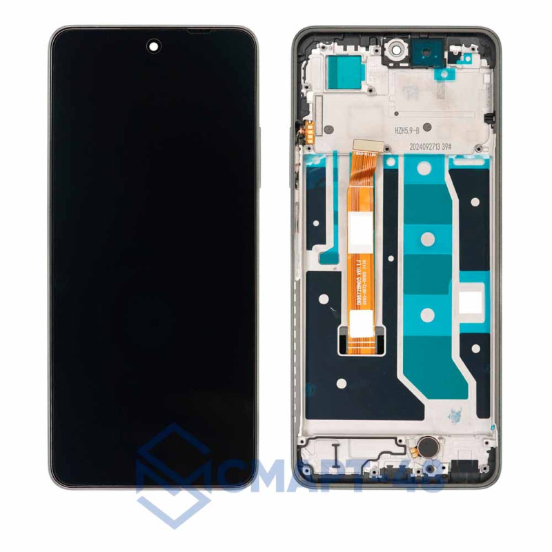 Дисплей для Realme C67 4G + тачскрин в рамке (зеленый) (ориг)