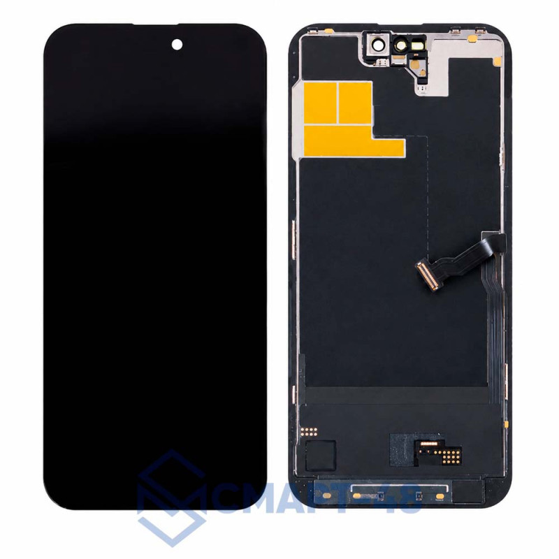 Дисплей для iPhone 14 Pro Max + тачскрин в рамке (черный) (Soft OLED) площадка под IC