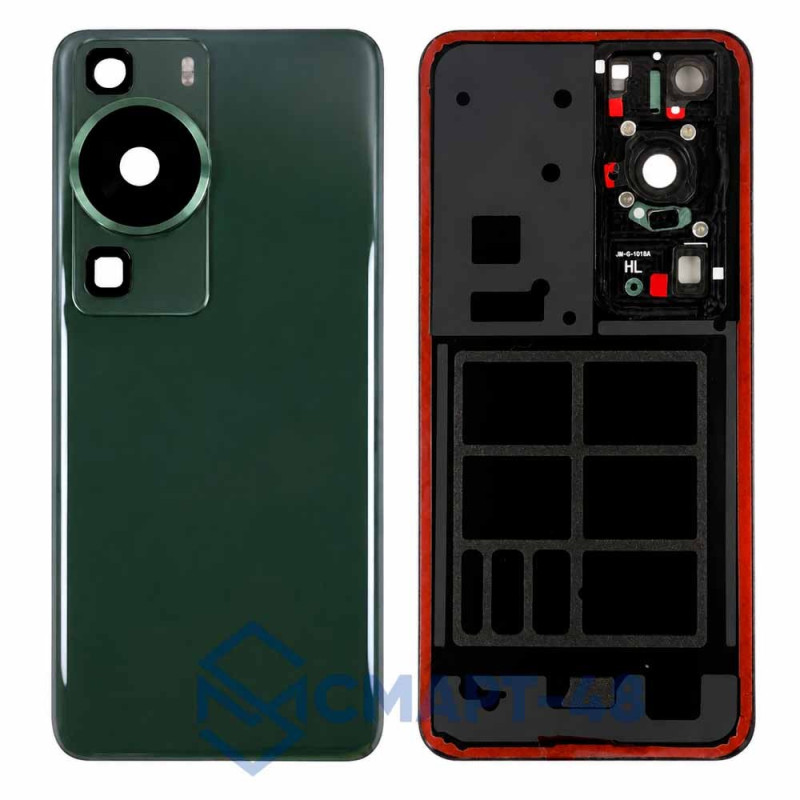 Задняя крышка для Huawei P60/P60 Pro (зеленый) + стекло камеры Премиум