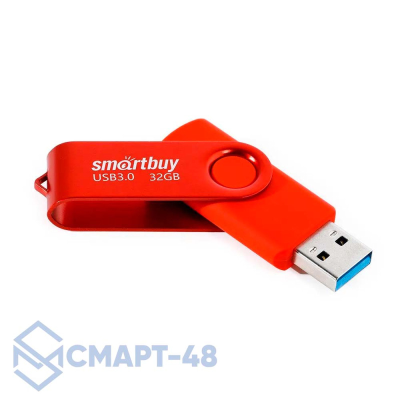 USB флеш-накопитель 32GB Smartbuy Twist USB 3.0/3.1 (красный) (SB032GB3TWR)