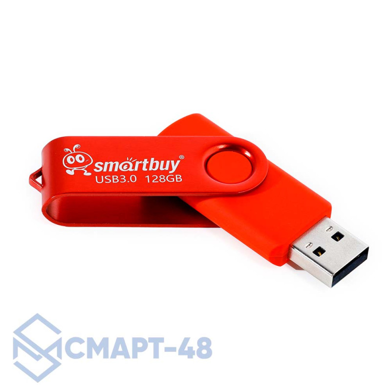 USB флеш-накопитель 128GB Smartbuy Twist USB 3.0/3.1 (красный) (SB128GB3TWR)