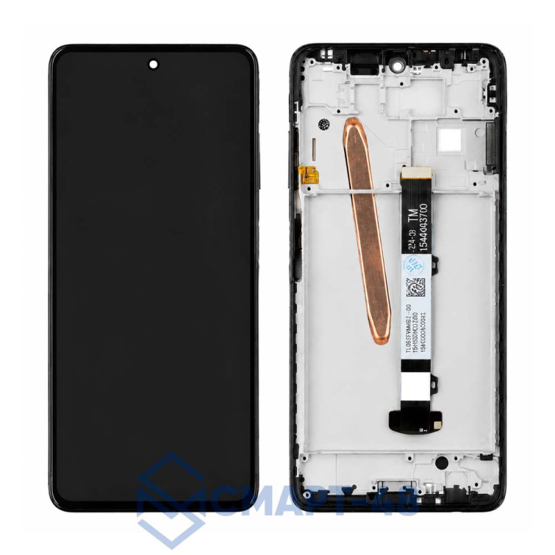 Дисплей для Xiaomi Poco X3 NFC/X3 Pro + тачскрин в рамке (черный) (100% Сервис Пак) 