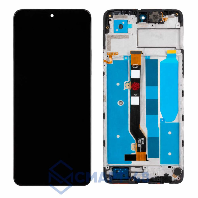 Дисплей для Tecno Pova 7 Neo + тачскрин в рамке (черный) (ориг)