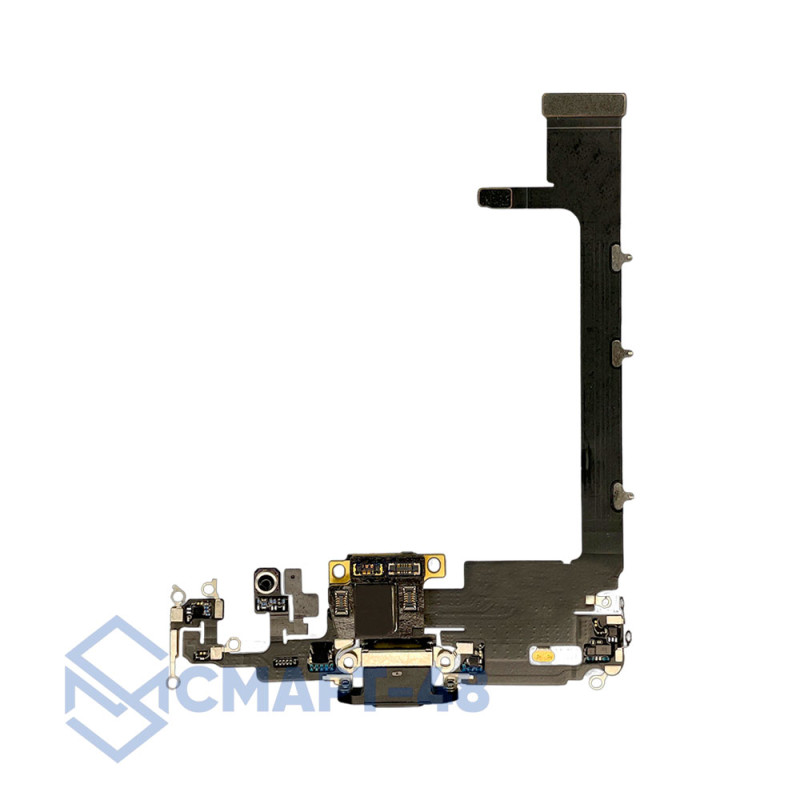Шлейф для iPhone 11 Pro Max + разъем зарядки + микрофон Премиум