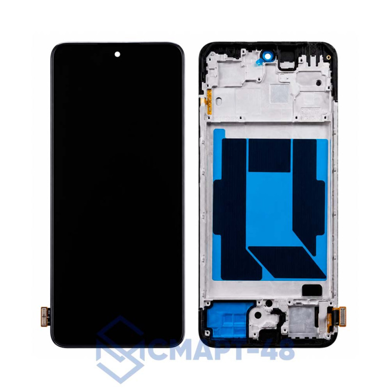 Дисплей для Xiaomi Redmi Note 14 4G + тачскрин в рамке (черный) (OLED)