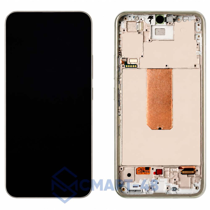 Дисплей для Samsung Galaxy A546E/A546B A54 5G + тачскрин в рамке (серебро) сервисный 100%
