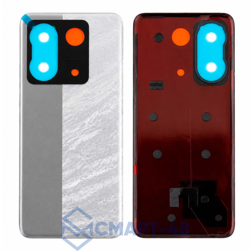 Задняя крышка для Xiaomi Poco M7 Pro 5G (серый) Премиум