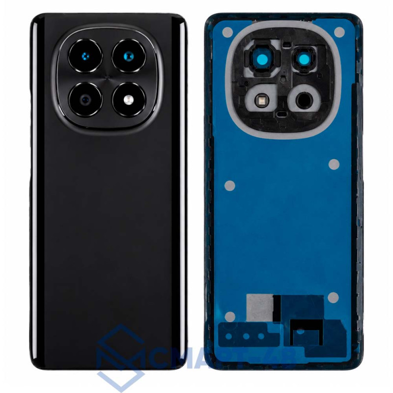 Задняя крышка для Xiaomi Poco M8 5G (черный) + стекло камеры Премиум