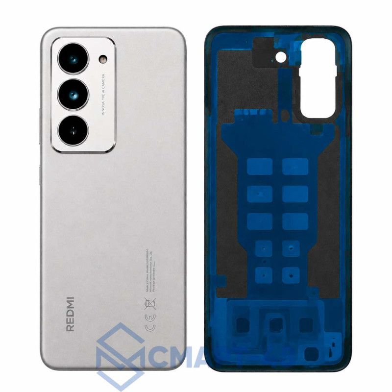 Задняя крышка для Xiaomi Redmi 15 4G (серый) + стекло камеры Премиум