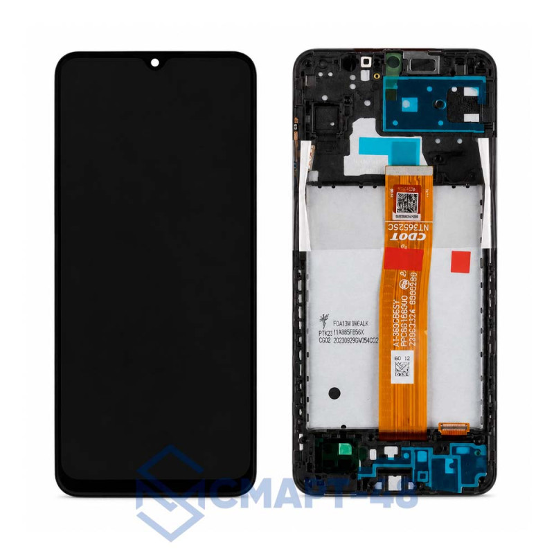 Дисплей для Samsung Galaxy A136B/A136U A13 5G + тачскрин в рамке (черный) (ориг)