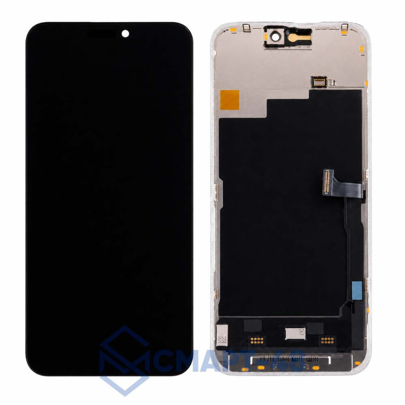 Дисплей для iPhone 15 Pro Max + тачскрин в рамке (черный) (Soft OLED) JCID с верификацией (без ошибки) 120Гц