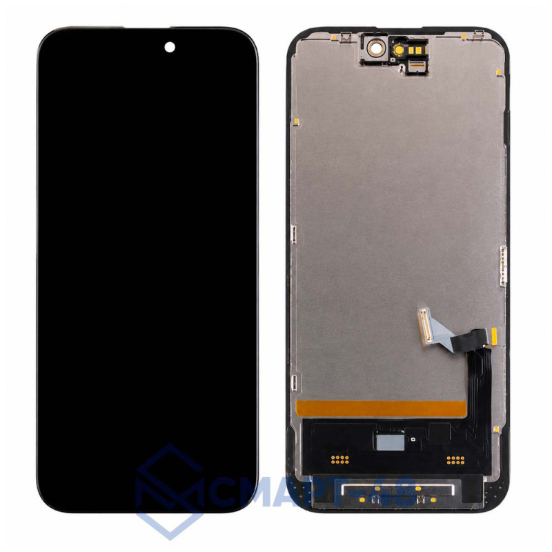 Дисплей для iPhone 15 + тачскрин в рамке (черный) (Soft OLED) JCID с верификацией (без ошибки)