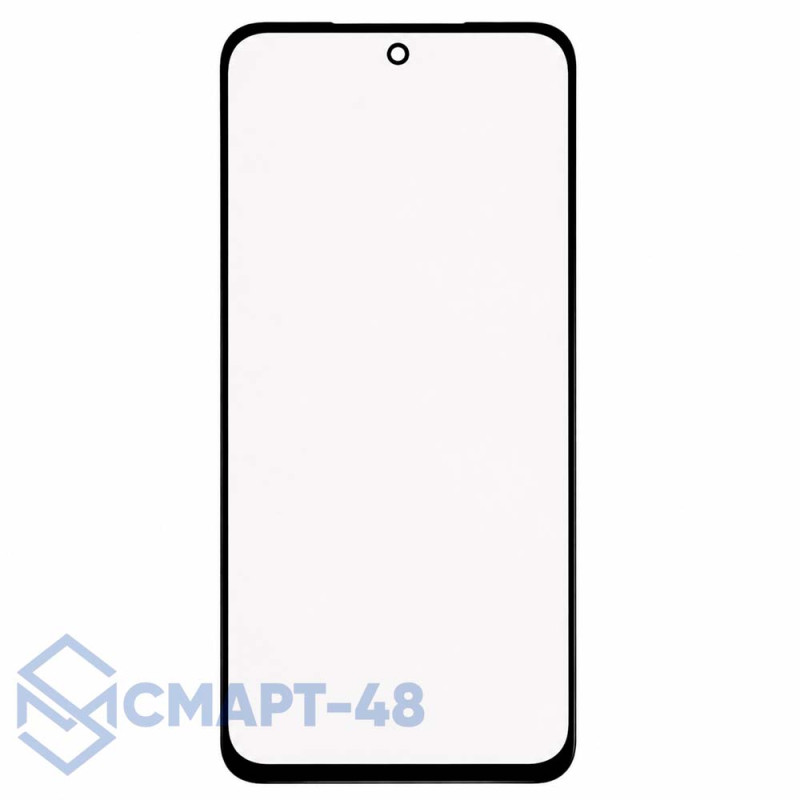 Стекло для переклейки Xiaomi Poco M7 4G/Redmi 15 4G + OCA (черный) Премиум (Feaglet)