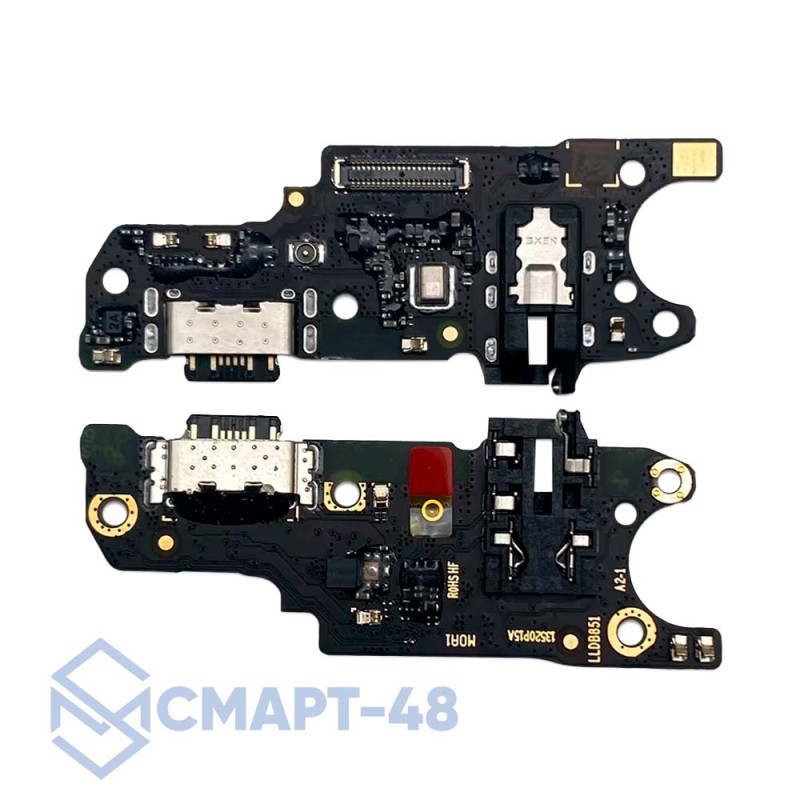 Шлейф для Xiaomi Redmi 15C/Poco C85 + разъем зарядки + разъем гарнитуры + микрофон Премиум