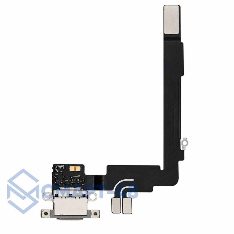 Шлейф для iPhone 16 Pro Max + разъем зарядки (натуральный титан) 100% снятый